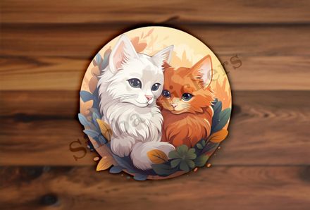 Cats cuddling