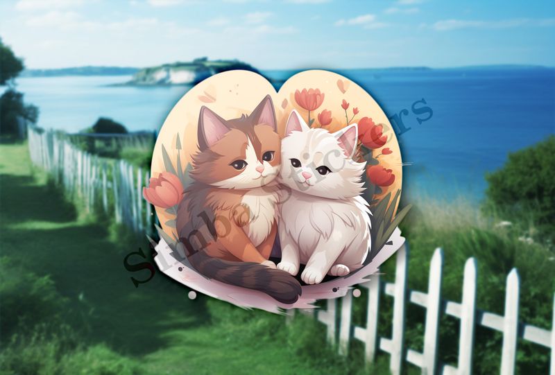 Cats cuddling