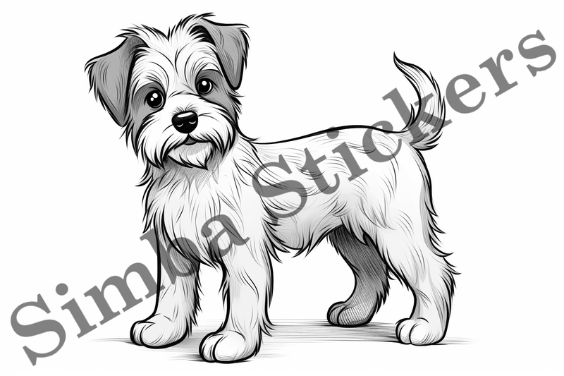 Colouring pages, Bundle of dogs, 25 images