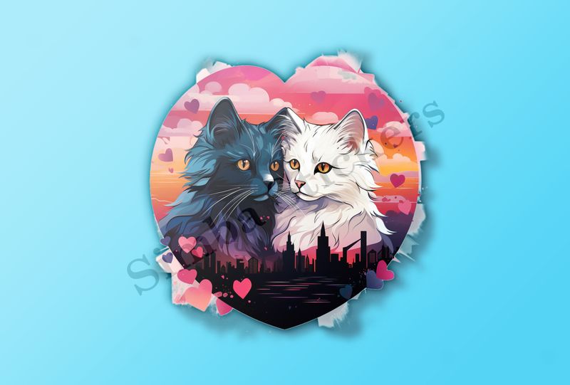 Cats in love