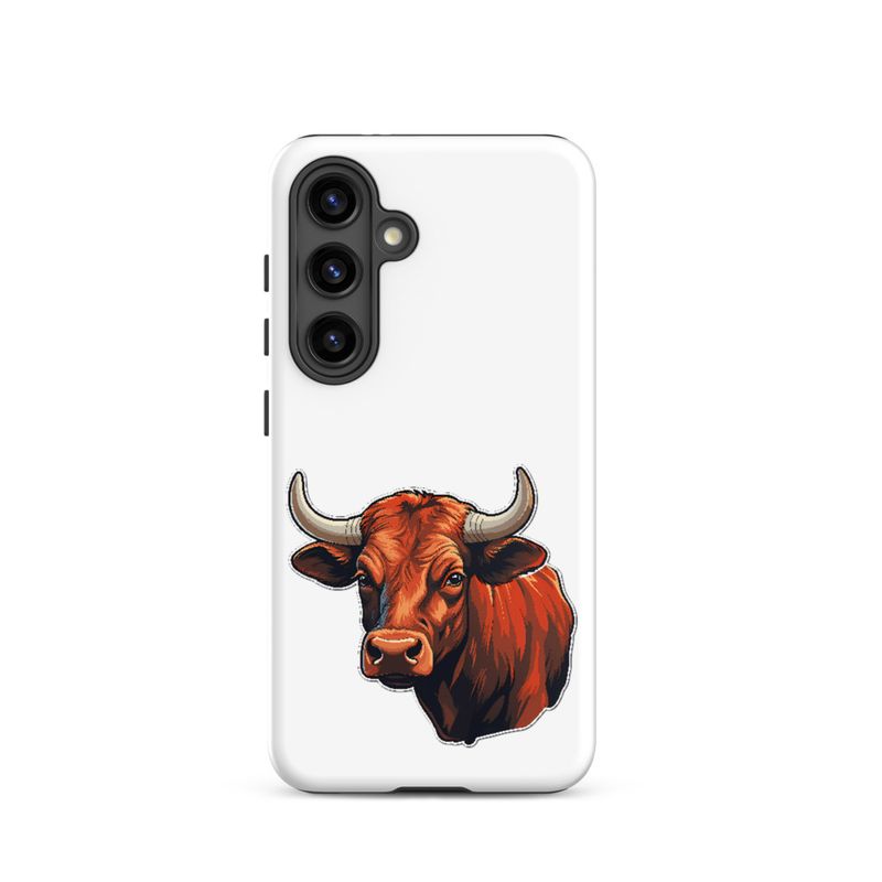 Tough Case for Samsung, Bull face, partial side view, bpor80