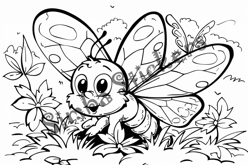 Colouring pages, bundle of butterflies, 50 images
