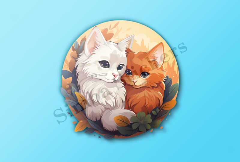 Cats cuddling