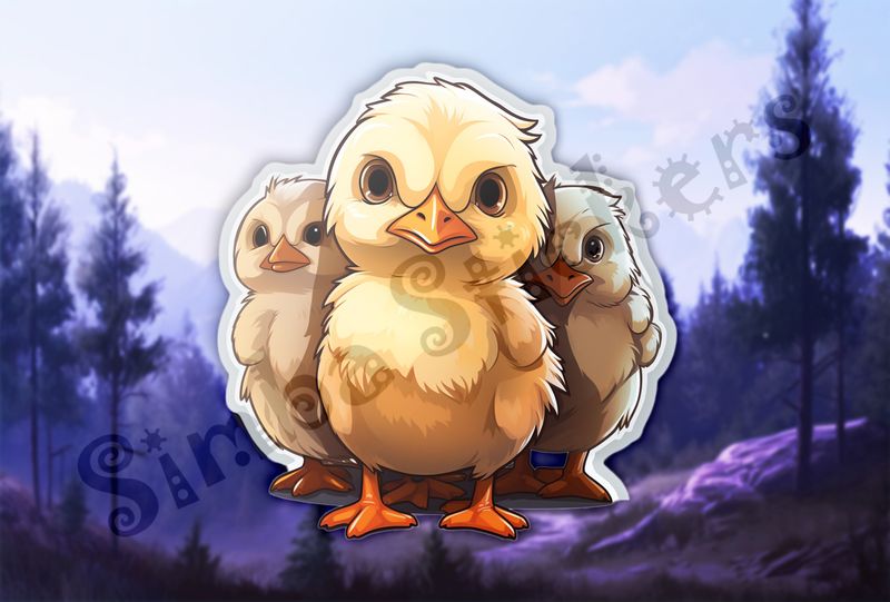 Chicks looking fierce