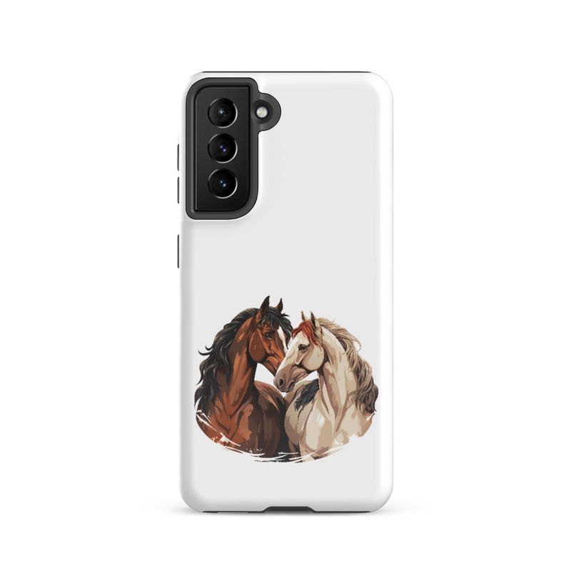 Tough Case for Samsung, Horses nose-to-nose, jbgjpy