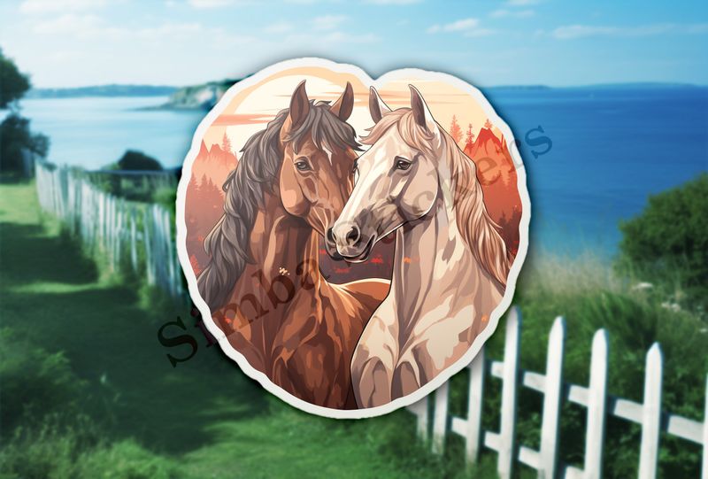 Horses in love