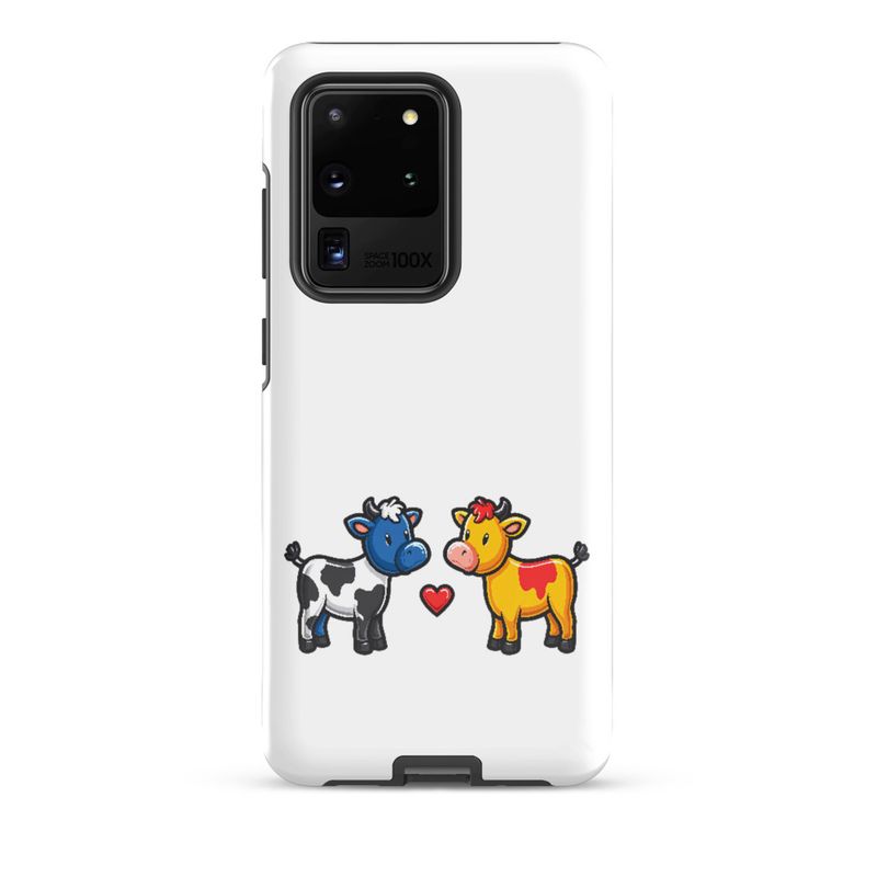 Tough Case for Samsung, Cattle, bull and cow in love, both colourful, zbyzzs