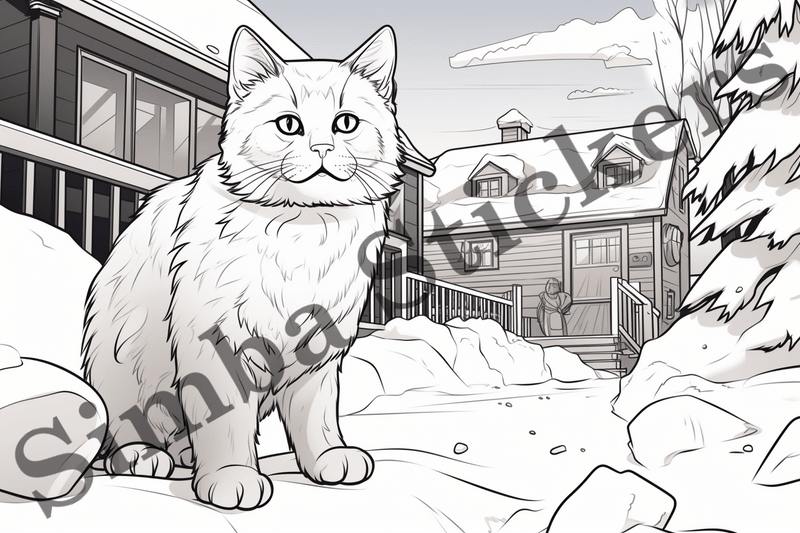 Colouring pages, Bundle of cats, 25 images
