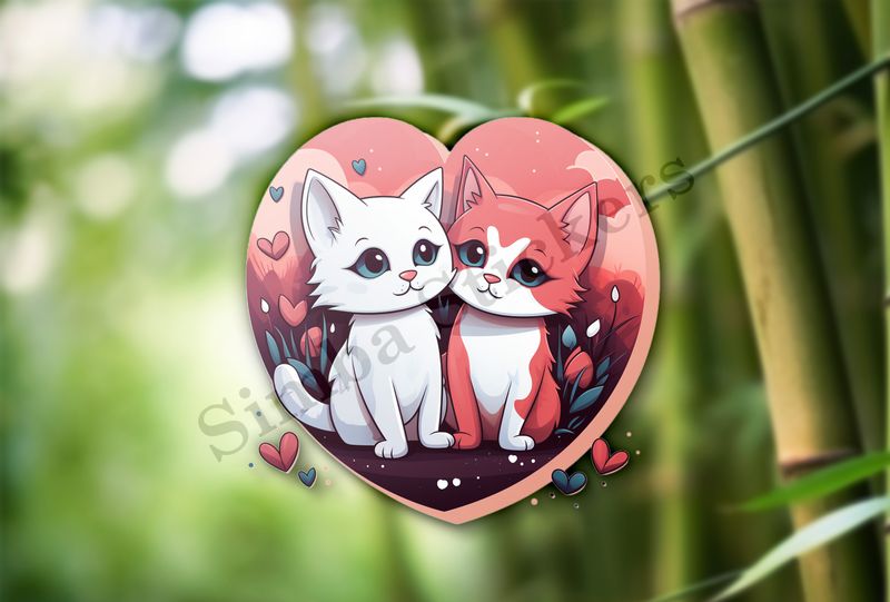 Cats in love