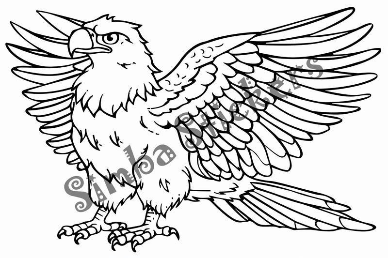 Colouring pages, bundle of eagles 2, 25 images