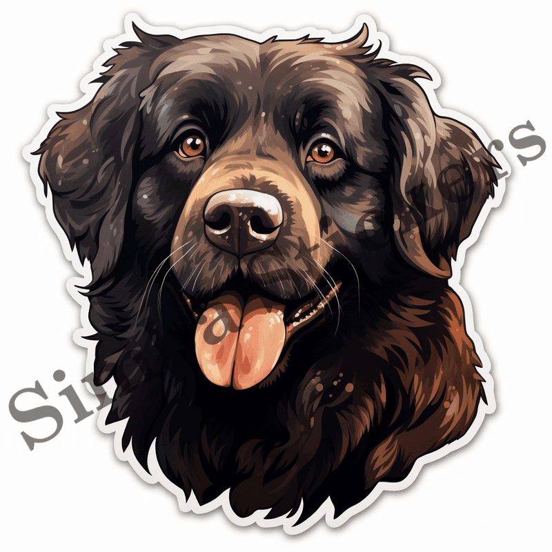 Newfoundland dogs, image set, 10 images