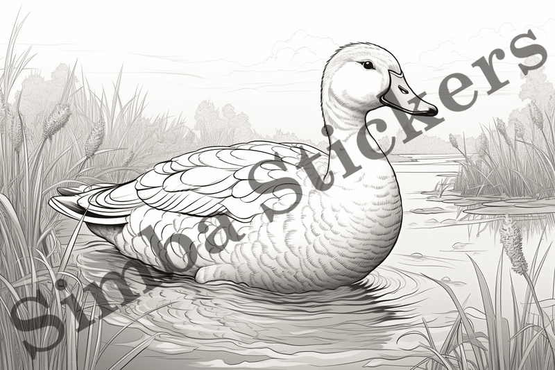 Colouring pages, Bundle of ducks, 10 images