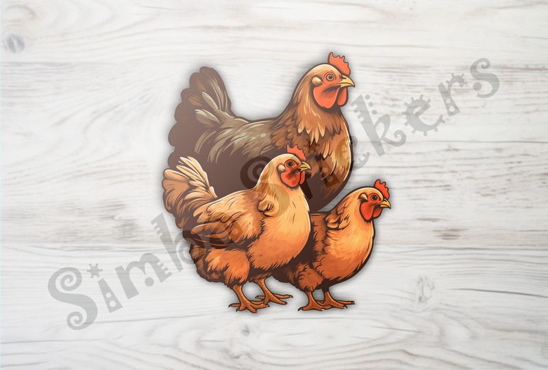 Mother Hen with older chicks