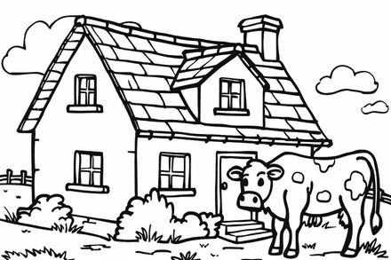 Colouring pages, bundle of cattle, 25 images 2