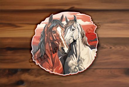 Horses in love