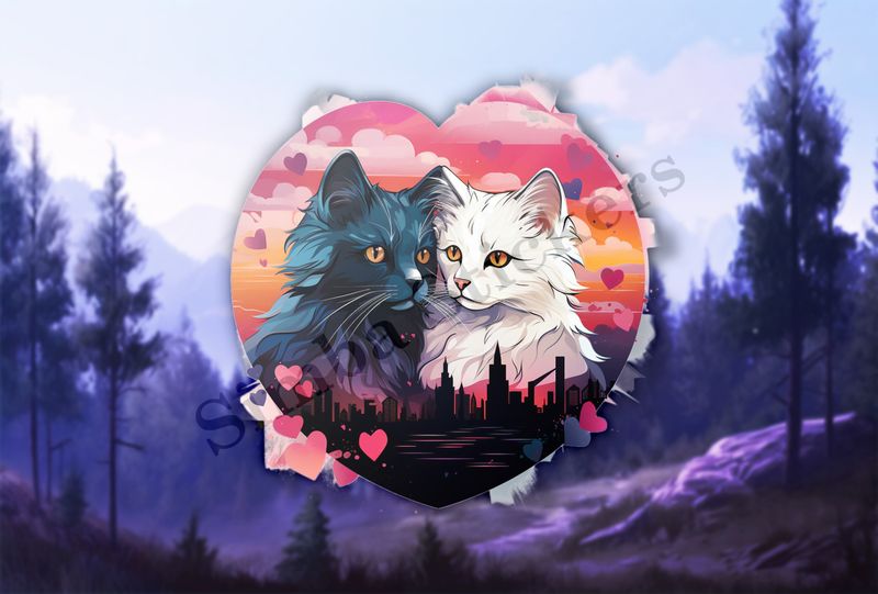 Cats in love