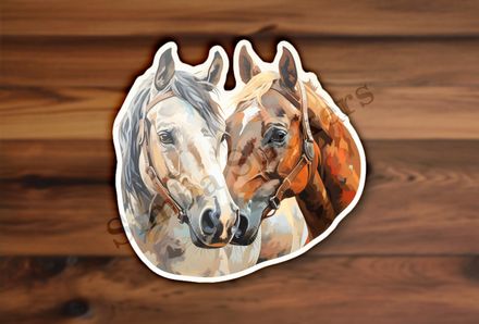 Horses nose-to-nose
