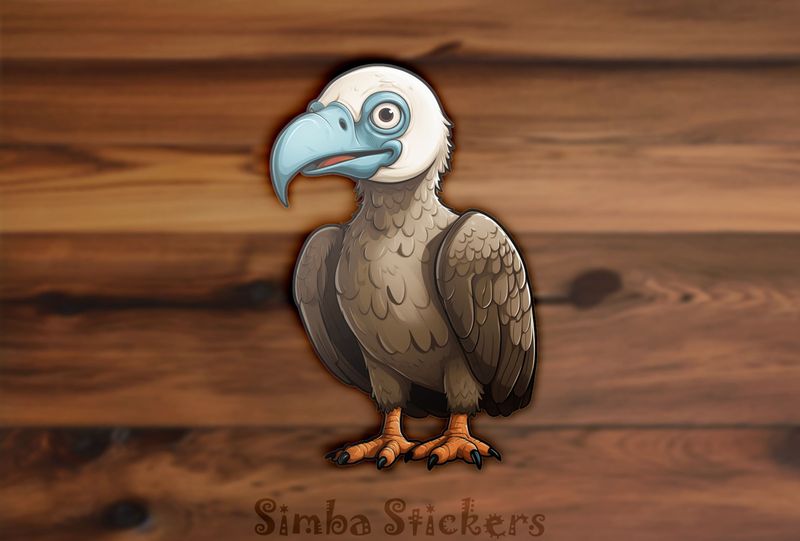 Bald-headed vulture with blue beak, ygjvug