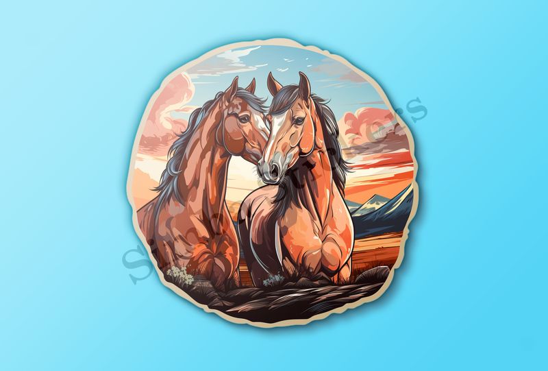 Horses in love