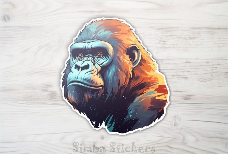 Gorilla with serious gaze, 0jttyg