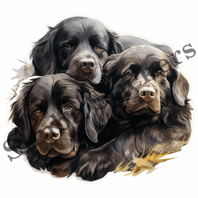 Newfoundland dogs sleeping, image set, 10 images