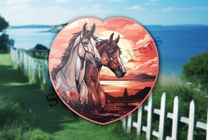 Horses in love