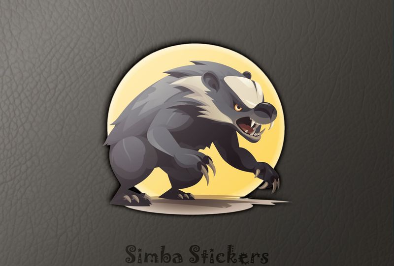 Honey Badger gnarling angrily, ovnhjp