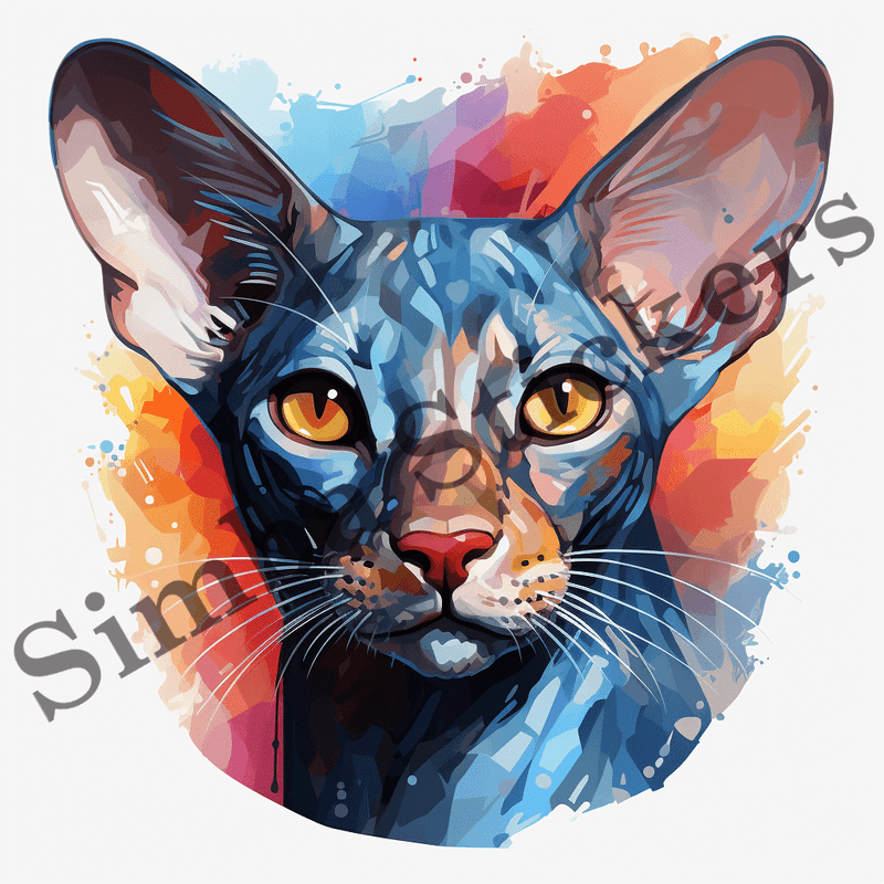Oriental Shorthair cats, image set, 10 images