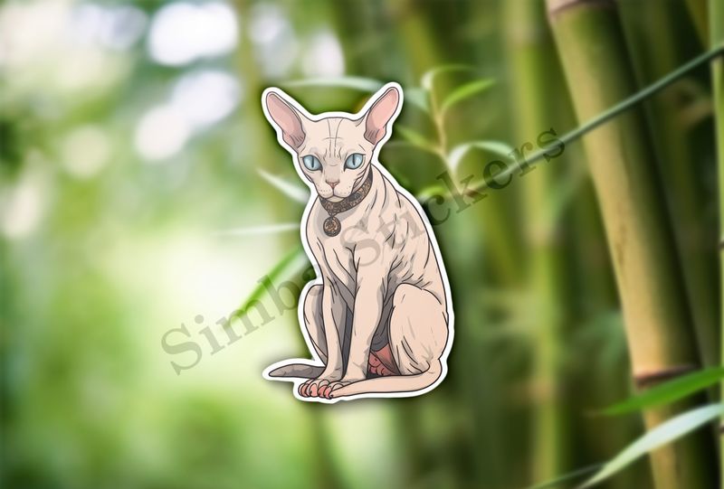 Sphynx cat sitting