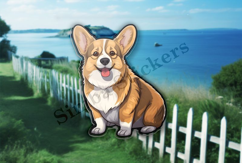 Corgie dog excited