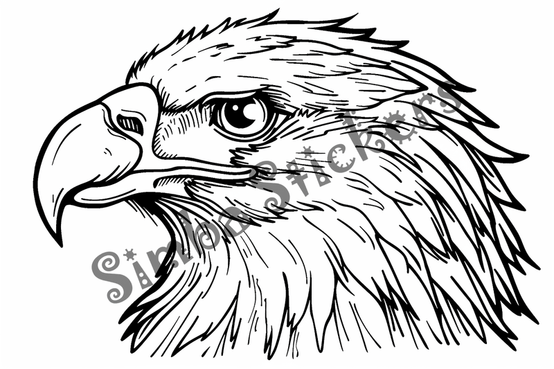 Colouring pages, bundle of eagles 2, 25 images