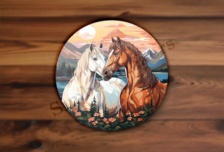 Horses in love