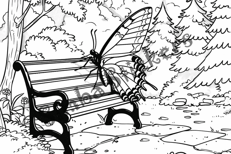 Colouring pages, bundle of butterflies, 50 images