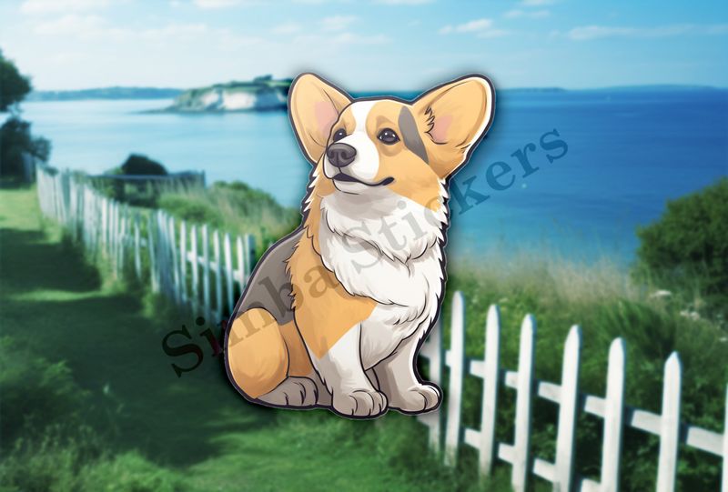 Corgie dog excited