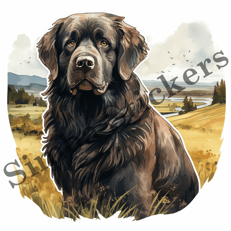 Newfoundland dogs, image set, 10 images