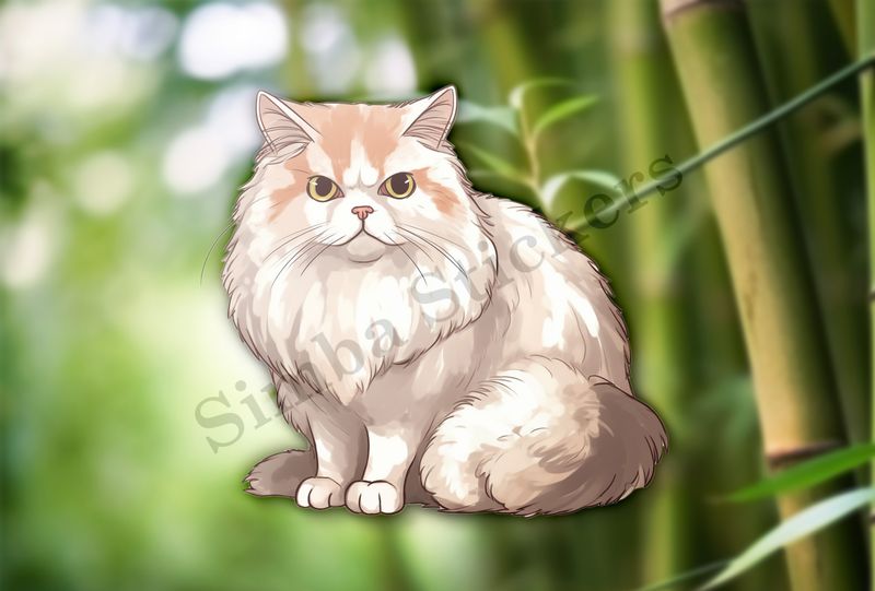 Persian cat, white