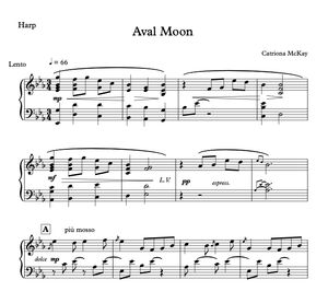 Aval Moon - Catriona McKay, Harp Solo or Harp / Solo Violin / Strings