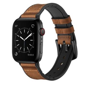 Leather and Silicone Band for Apple Watch
