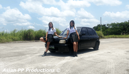 CustomVideo - 020 - Emily &amp; Valerie Hard revving Nissan