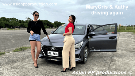714 - MaryCris and Kathy driving again