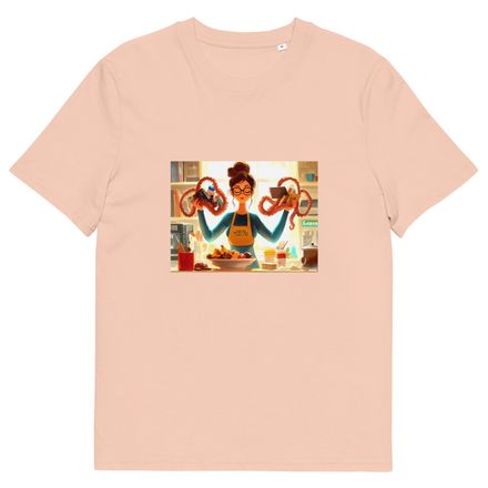 OctoMom Mode: Capes Optional, Coffee Mandatory Organic Tee