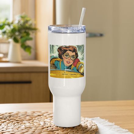 Speedy Mom – Comic Book Travel Mug