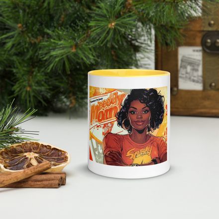 Speedy Mom Vibes – Hero Mode colorful Mug