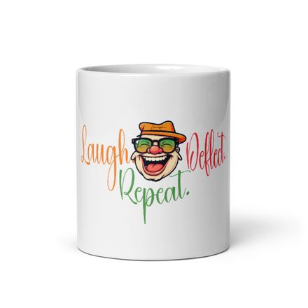 Laugh. Deflect. Repeat. Mug