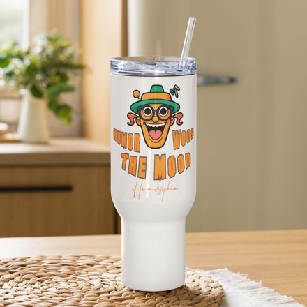 Humor Woos the Mood Travel Mug