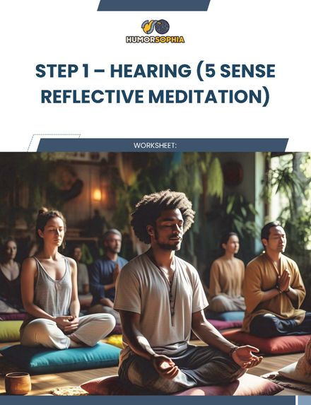 The Five Sense Reflective Meditation 6 Audio Series &amp; 5 Worksheets 
