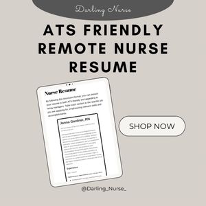 ATS-friendly Remote Nurse Resume Template