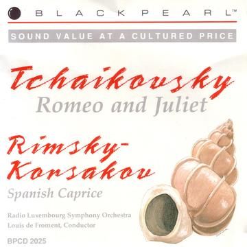Black Pearl Classics BPCD 2025 Tschaikovsky "Romeo and Juliet" and "Capriccio Espagnol"