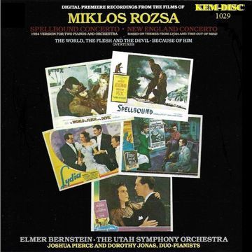 KEM-DISC 1029 "SPELLBOUND" by MIklos Rozsa. Dorothy Jonas &amp; Joshua Pierce, piano duo.