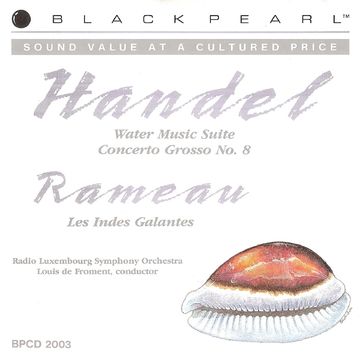 Black Pearl Classics BPCD 2003 "Handel and Rameau"